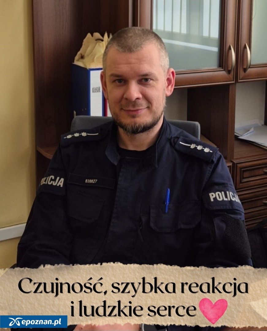 Starszy aspirant Grzegorz Ditfeld | fot. KPP Ostrzeszów