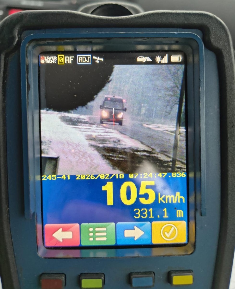 Region. Jechał 105km/h na terenie zabudowanym. Dostał wysoki mandat