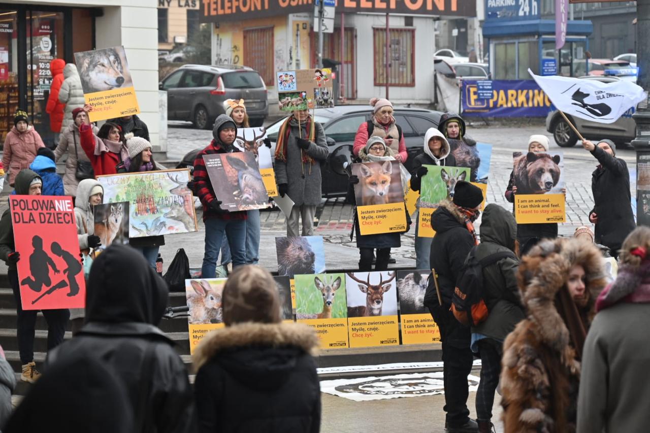 Głośny protest w centrum miasta
