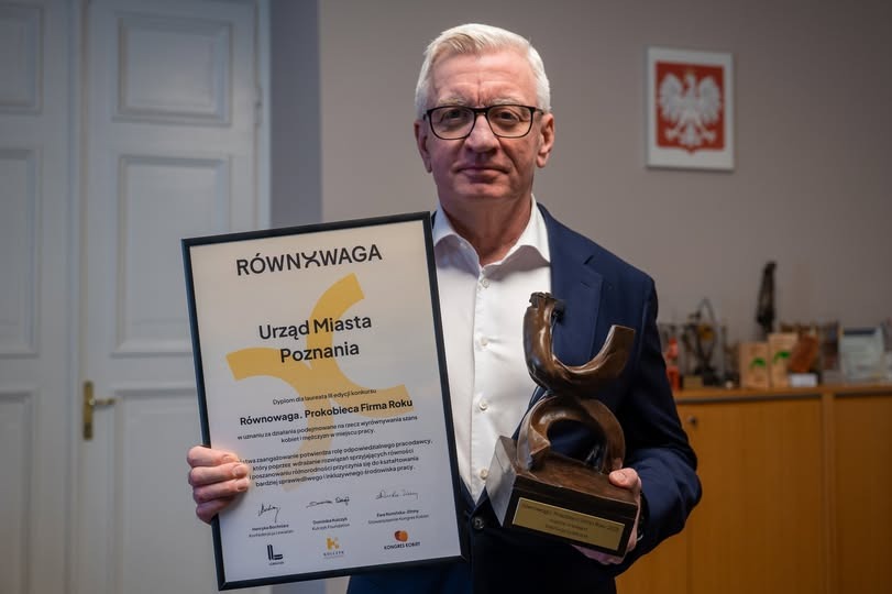 Urząd Miasta Poznania został laureatem konkursu "Równowaga. Prokobieca firma roku"