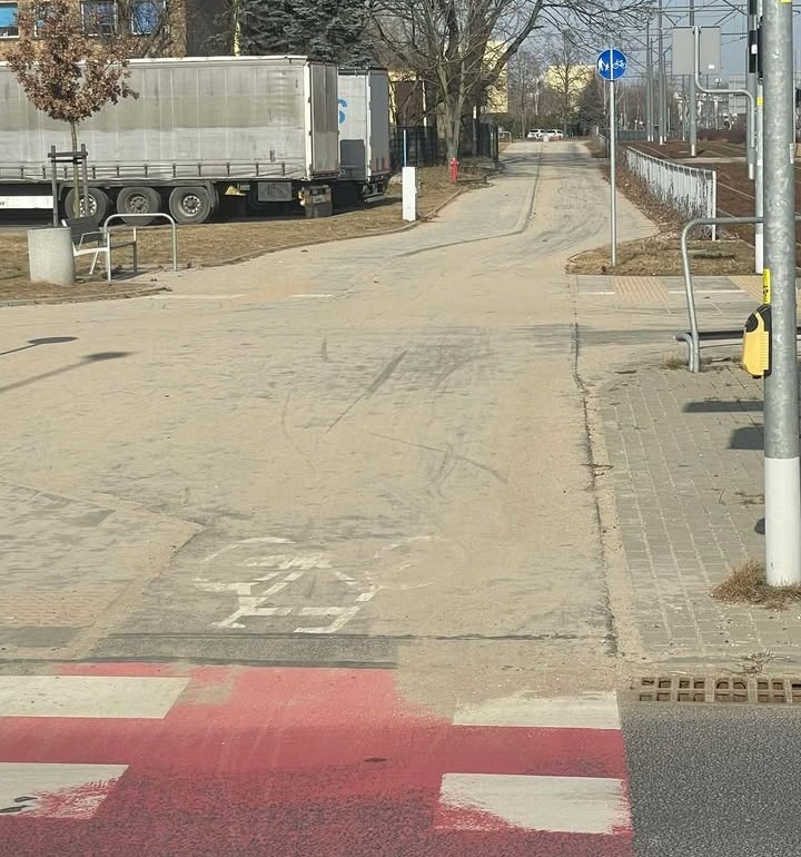 Poznańskie drogi rowerowe toną w piasku po srogiej zimie. "Byłem świadkiem, jak pani poślizgnęła się na rowerze"