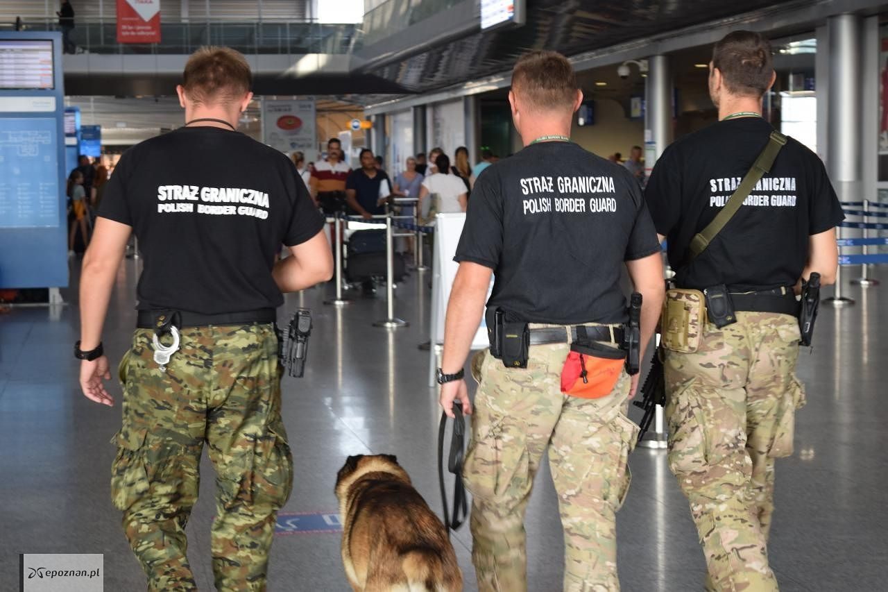 Interwencja służb na Ławicy. Brytyjka z córkami nie wsiadła do samolotu