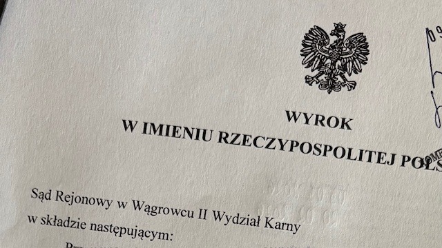 Region. Zignorował dożywotni zakaz sądowy. Usłyszał wyrok: kara bezwzględnego pozbawienia wolności