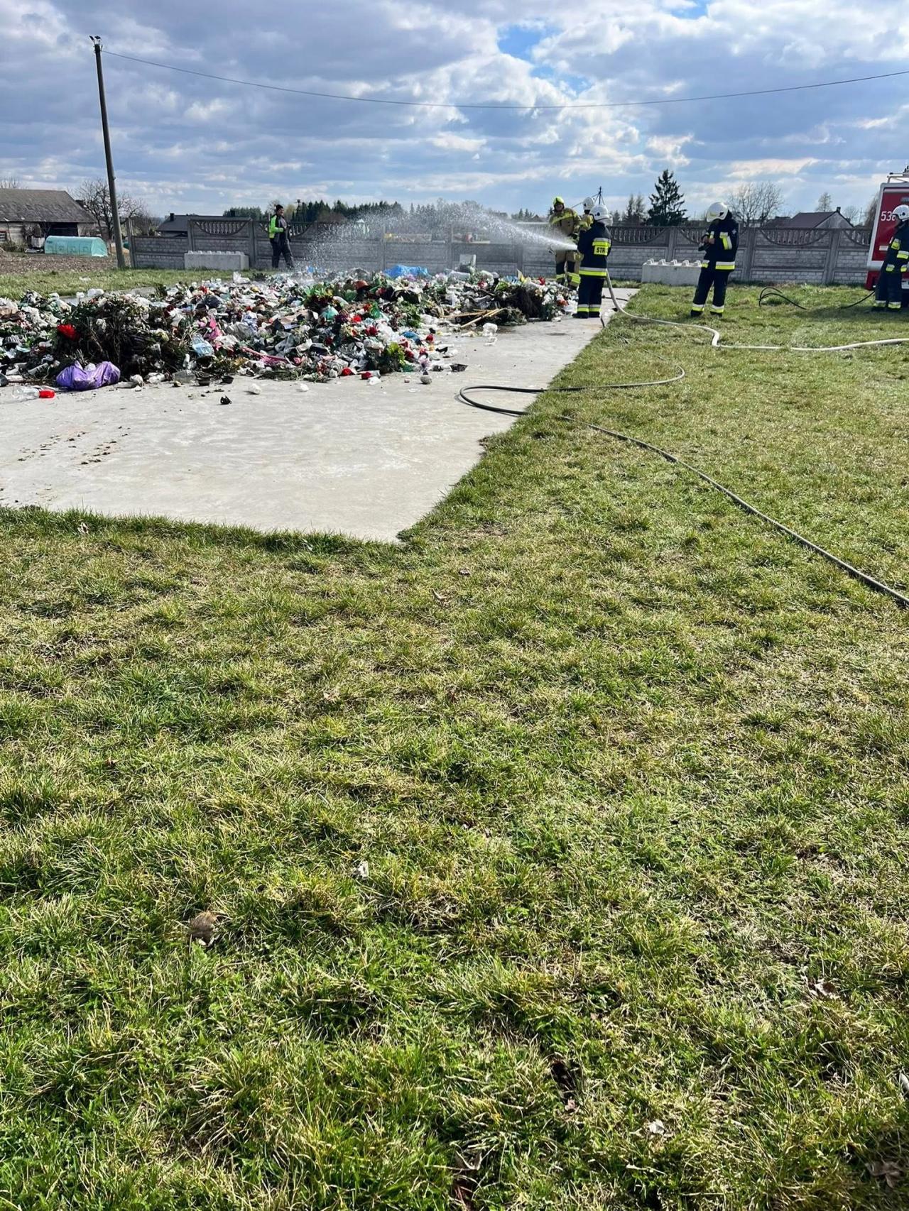 Pożar w śmieciarce. Szybka reakcja obsługi