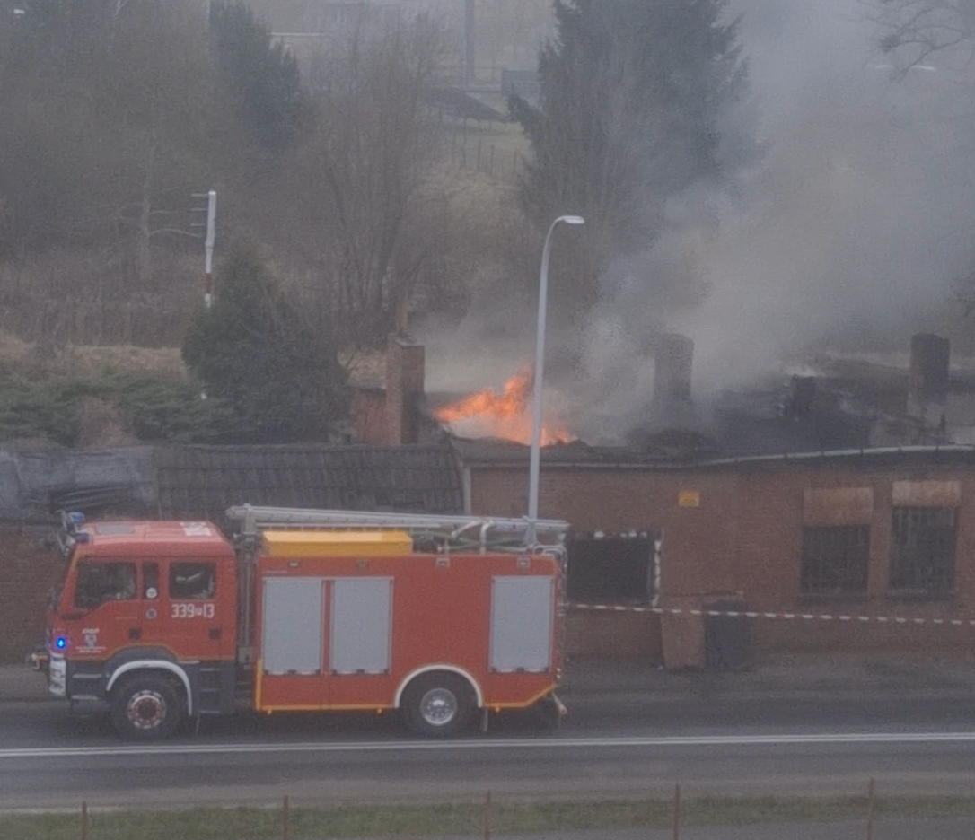 Pożar w Murowanej Goślinie i utrudnienia dla kierowców!