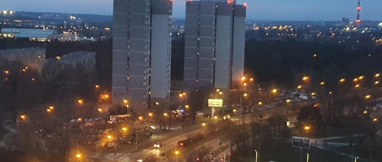 Nocny pożar na osiedlu Tysiąclecia