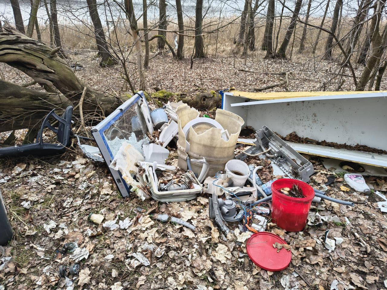 Taki widok w lesie społecznym nad samym jeziorem. "Miał być miejscem odpoczynku, a jest rozczarowania"