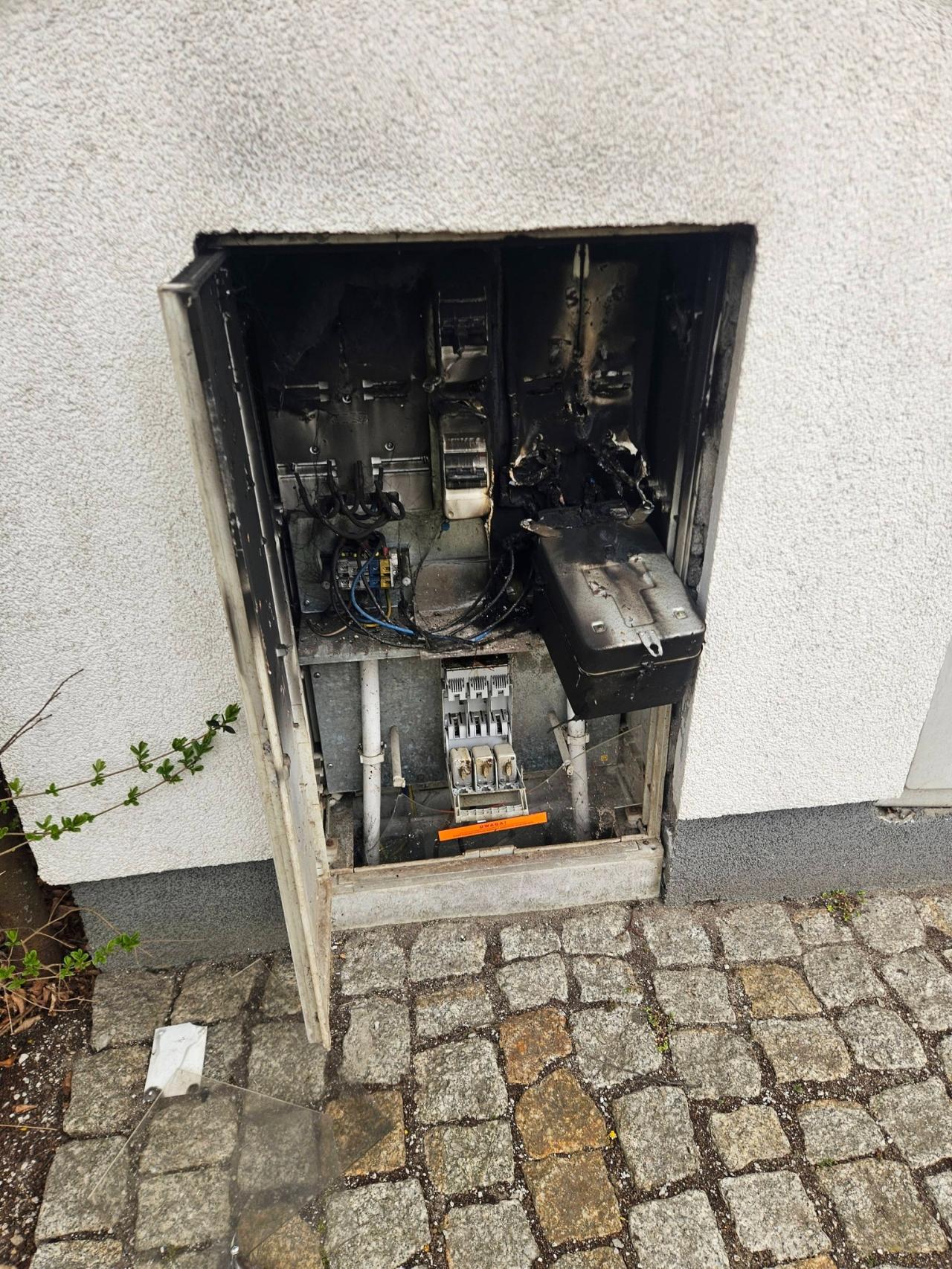 Jachtowa: pożar licznika gazu