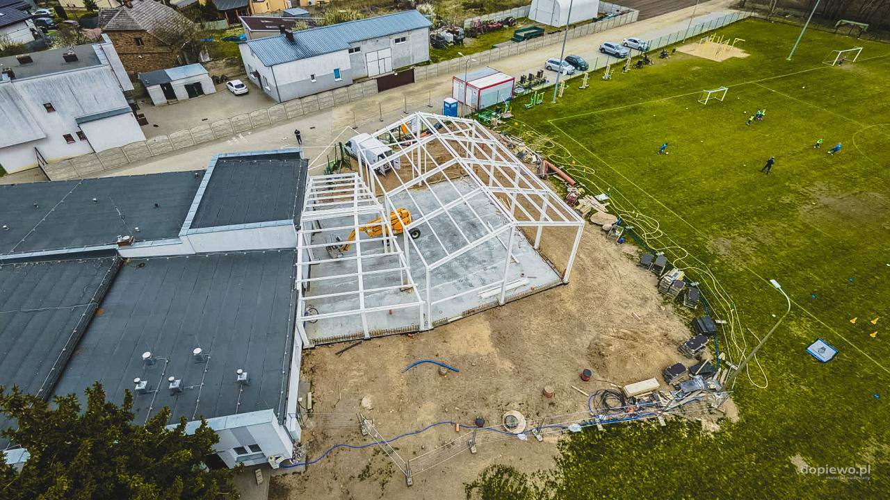 Rozbudują strażnicę w podpoznańskiej miejscowości. Tak wygląda plac budowy