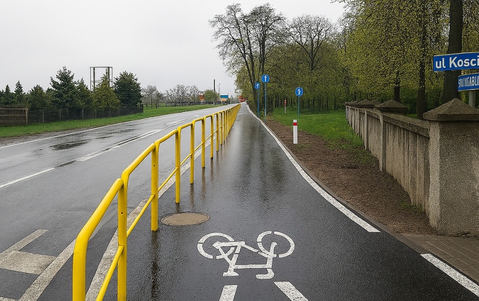 Przy "krajówce" w regionie powstała nowa ścieżka pieszo-rowerowa. Ma być bezpieczniej