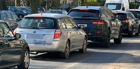 Uwaga! Korki na trasie Pniewy-Poznań