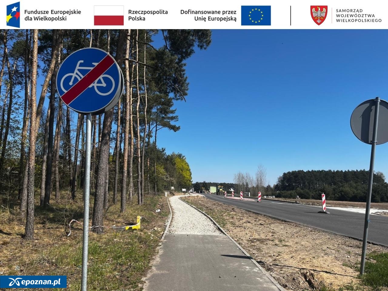 Rozbudowa drogi wojewódzkiej nr 431 Mosina - Kórnik w miejscowości Mieczewo | fot. WZDW w Poznaniu / FB