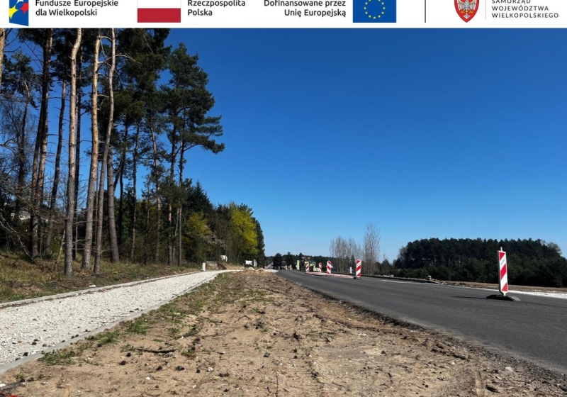 Rozbudowa drogi wojewódzkiej nr 431 Mosina - Kórnik w miejscowości Mieczewo | fot. WZDW w Poznaniu / FB