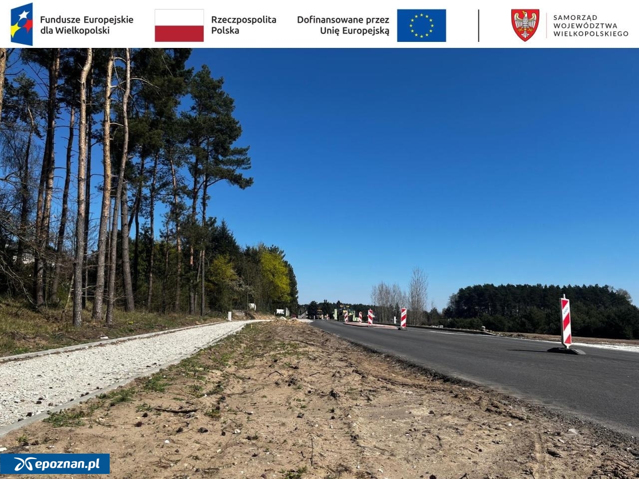 Rozbudowa drogi wojewódzkiej nr 431 Mosina - Kórnik w miejscowości Mieczewo | fot. WZDW w Poznaniu / FB