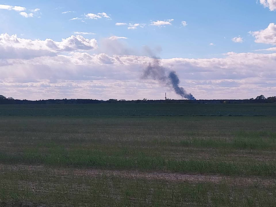 Kłęby dymu w okolicach Poznania
