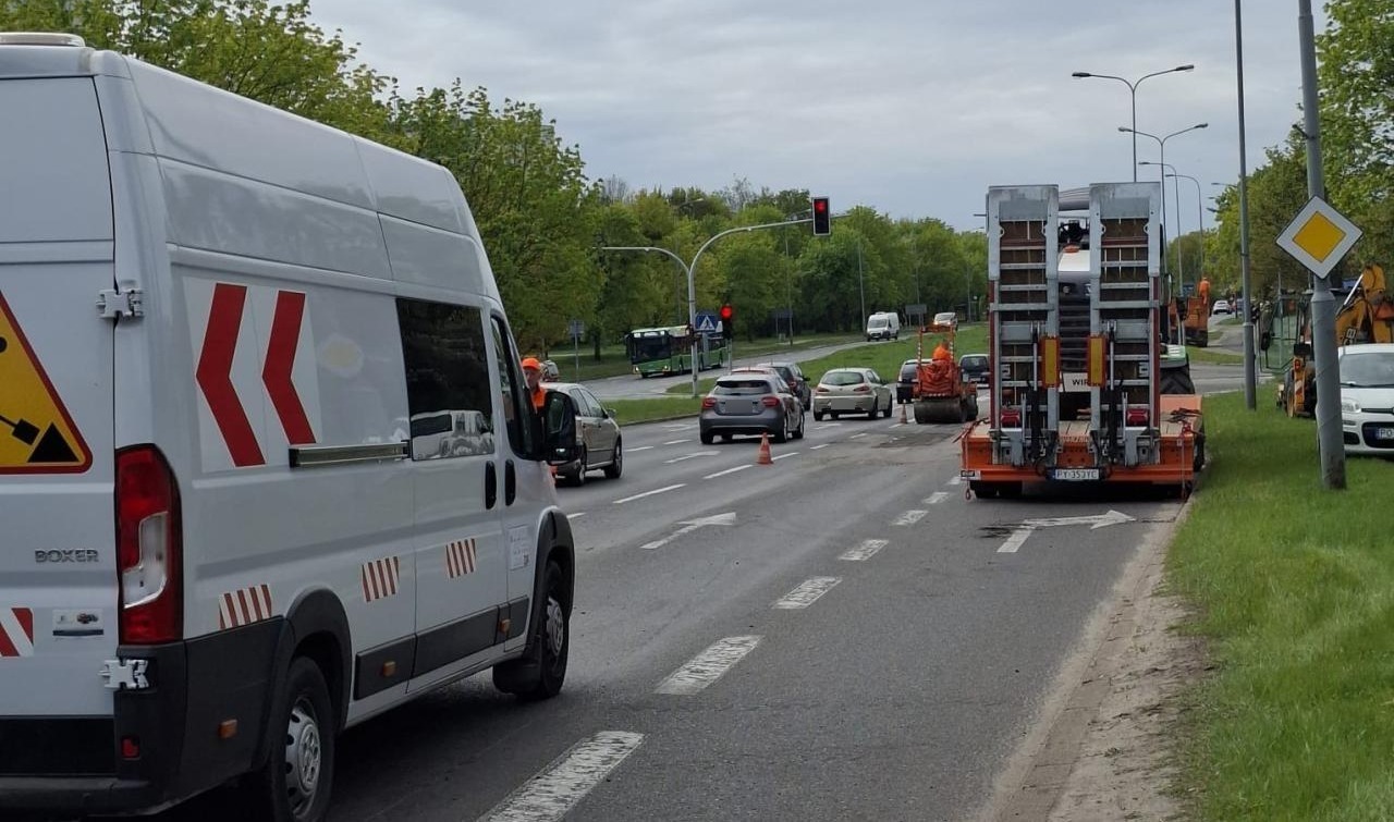Korek na Arciszewskiego przez prace drogowe. Jest ich więcej w mieście