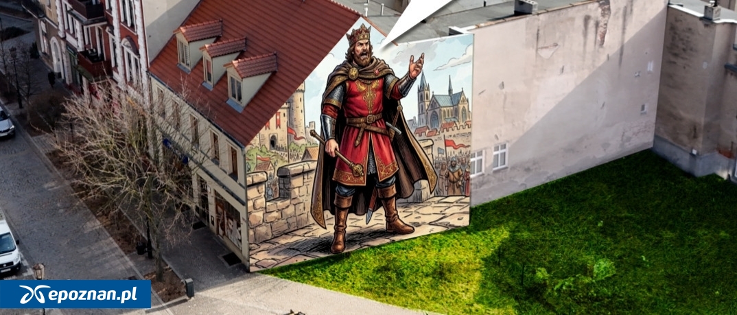Miejsce, gdzie powstanie mural. | fot. gniezno.eu / screen