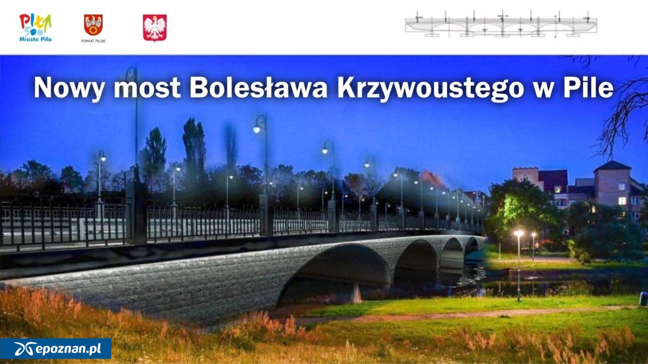 Nowy most - wizualizacja | fot. Miasto Piła / FB