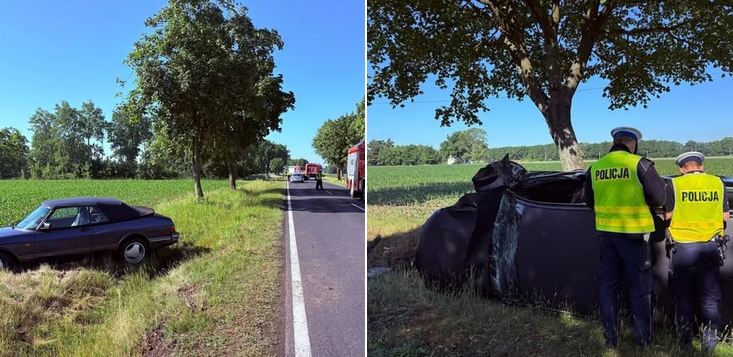 Wypadek z udziałem dwóch samochodów w regionie. Jest apel policji