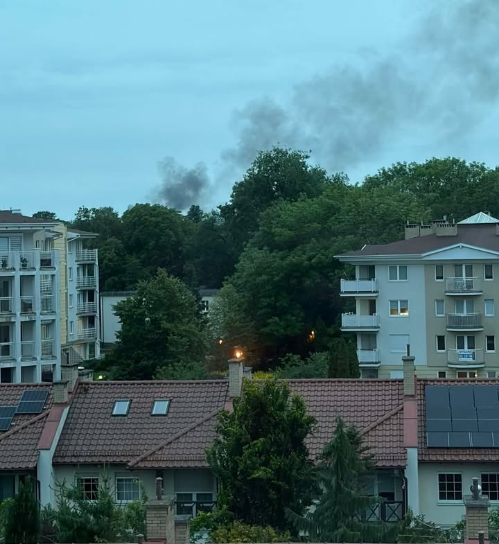 Umultowska: dym nad działkami. Na miejscu policja i straż pożarna