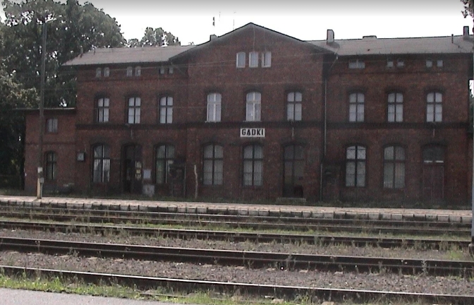 Zadymienie na dworcu PKP w Gądkach
