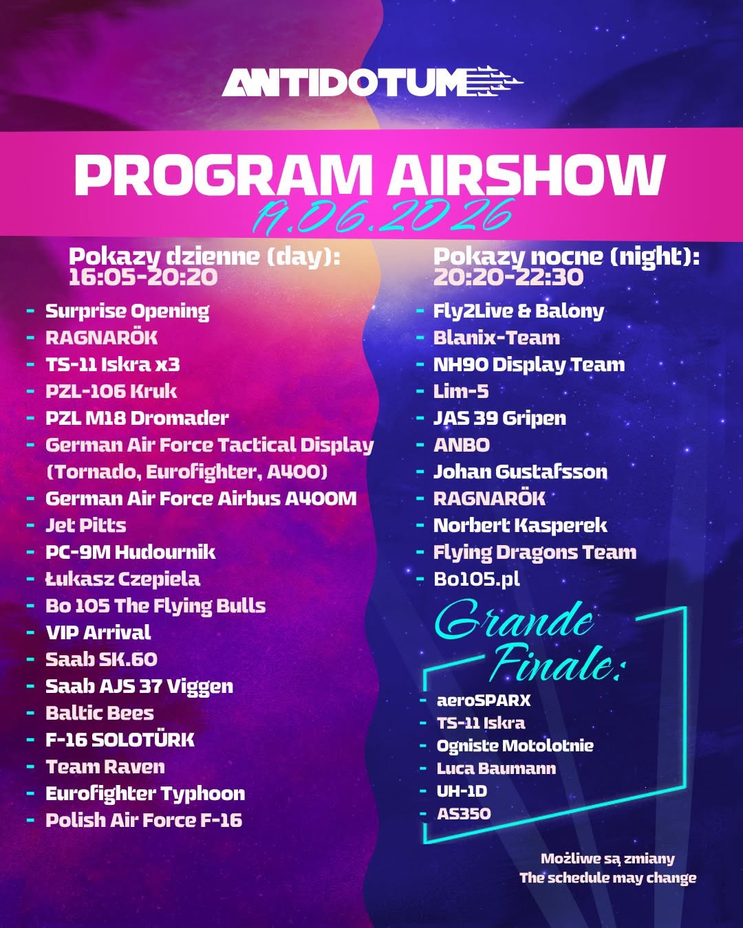 fot. Antidotum Airshow Leszno / FB