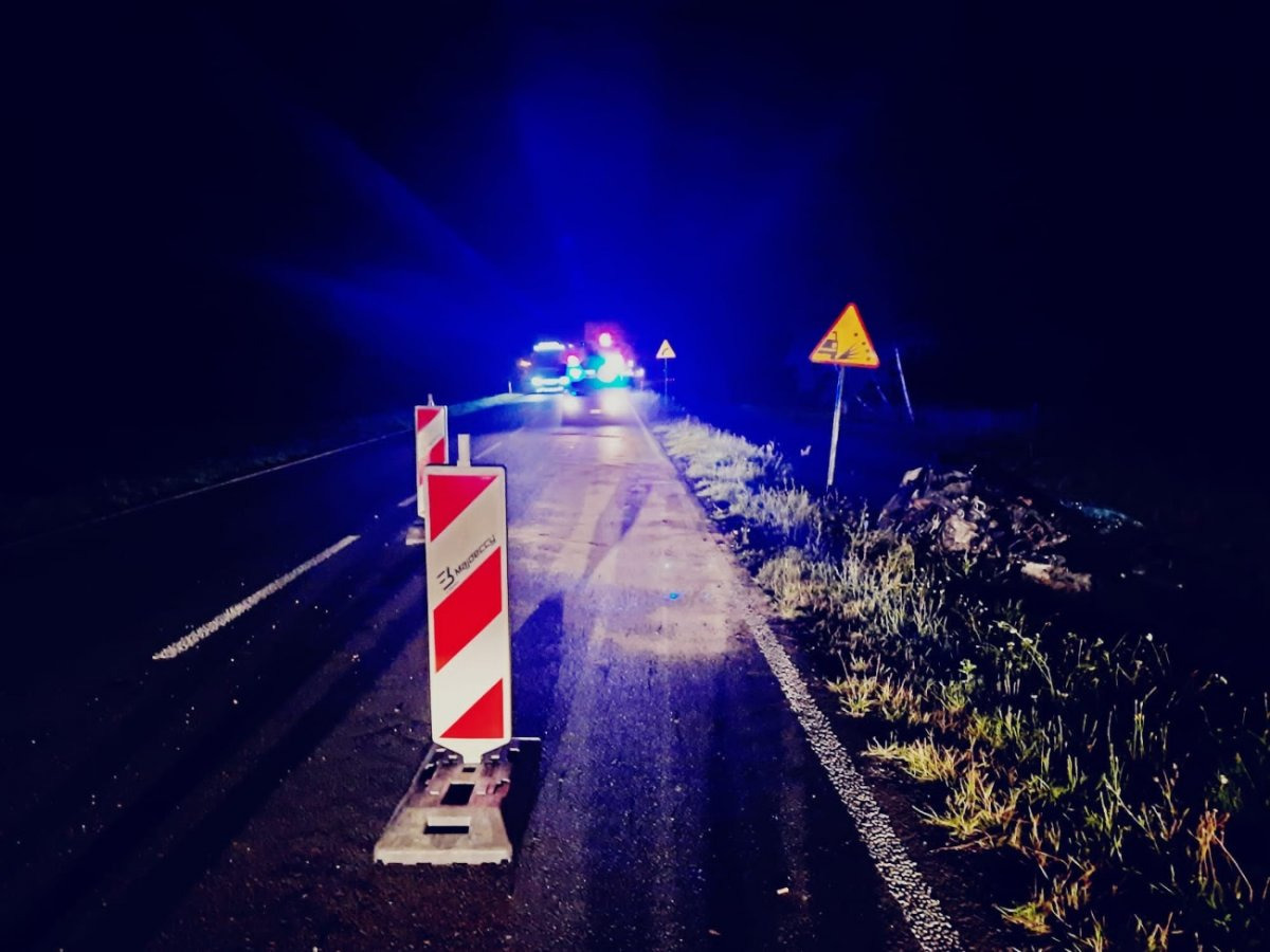 Region. Samochód wypadł z drogi. Cztery osoby poszkodowane