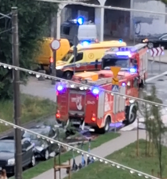 Zderzenie pojazdów na Zawadach