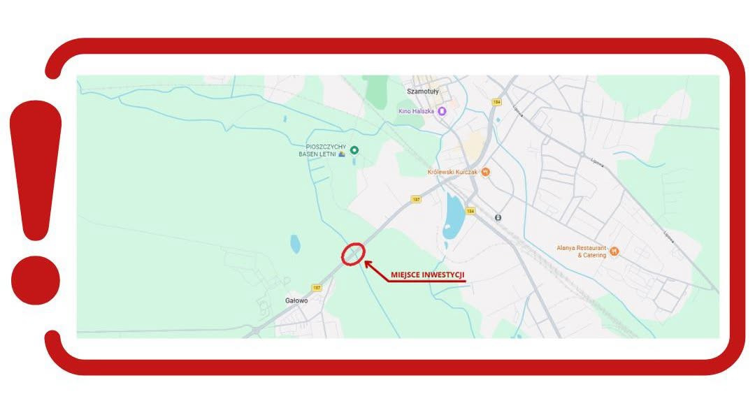 Utrudnienia na drodze wojewódzkiej w regionie. Będzie obowiązywał ruch wahadłowy!