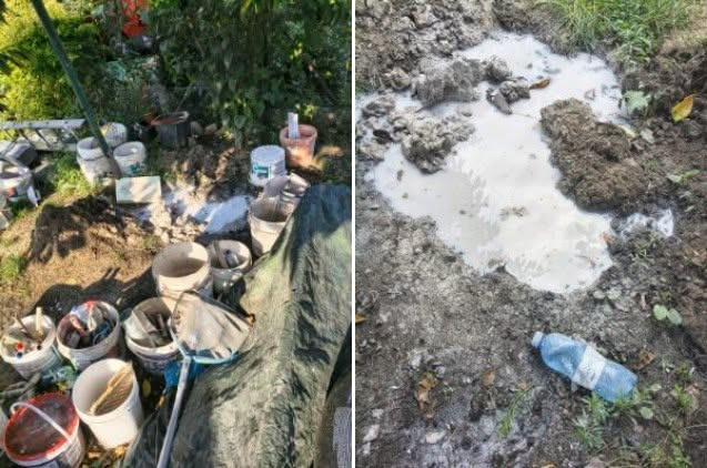 Wylewali chemię prosto do ziemi. Interwencja przy remoncie jednej z poznańskich nieruchomości