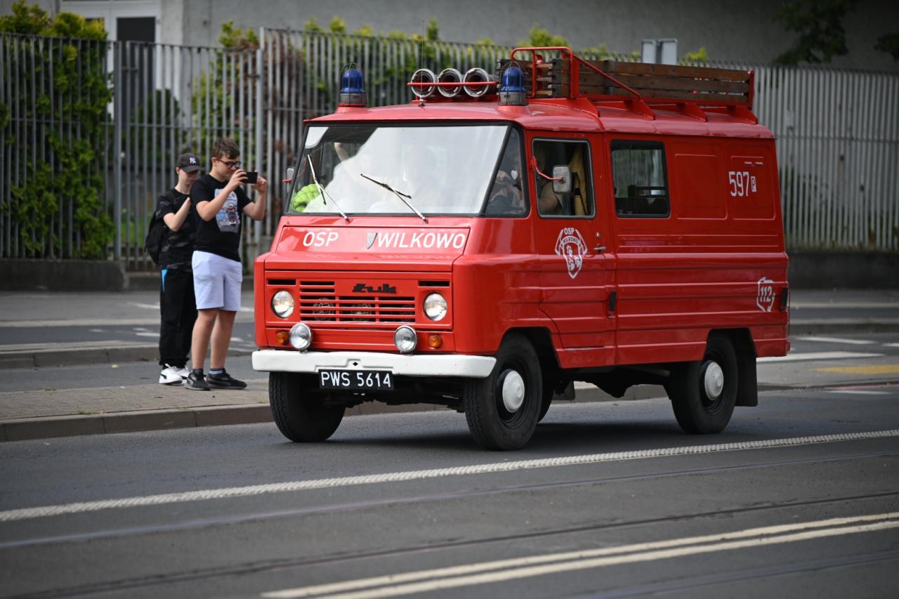 Parada strażackich aut przejechała przez Grunwald!