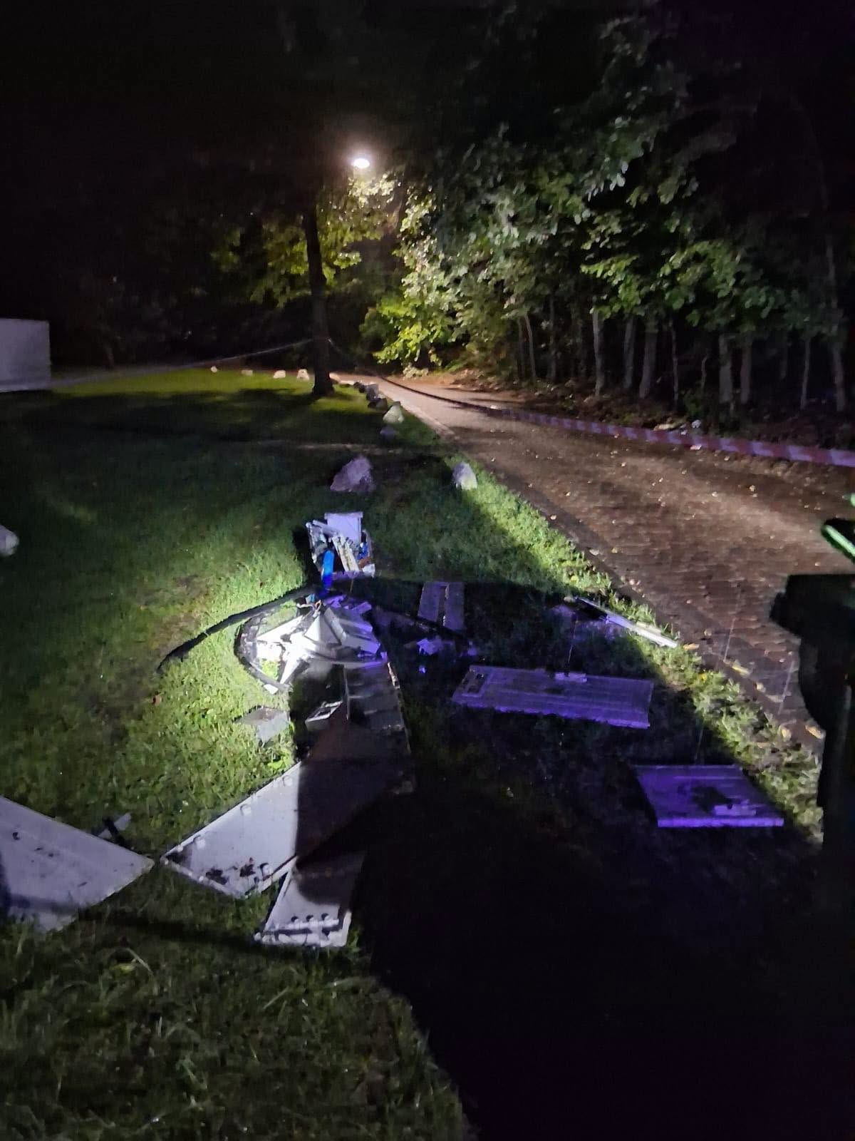 Akcja policji na terenie popularnego ośrodka wypoczynkowego w regionie. Zaczęło się od kolizji