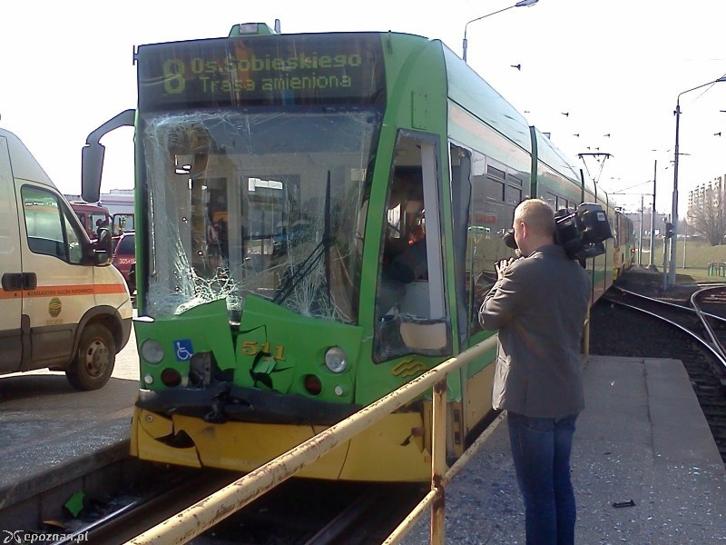 Tak wyglądały tramwaje po wypadku | fot. R. Lipiński