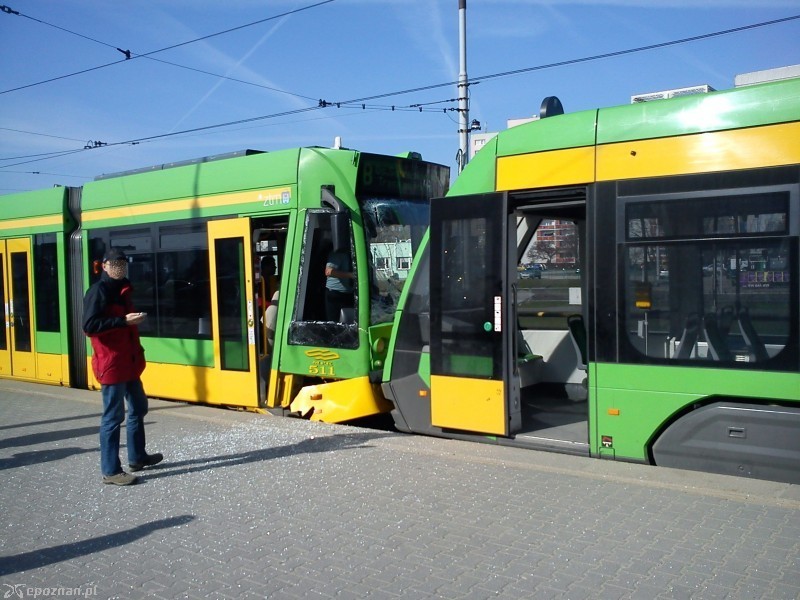 Tak wyglądały tramwaje po wypadku | fot. Rafał