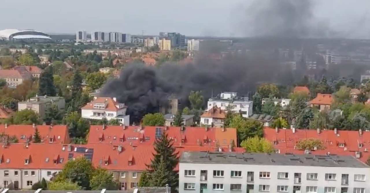 Czarny dym w rejonie Przybyszewskiego!