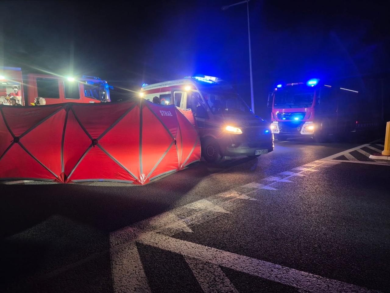 Tragedia na drodze krajowej w regionie. Nie żyje pieszy