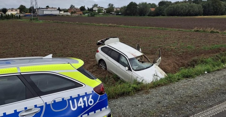 Koszmarny wypadek nad ranem w regionie. Auto uderzyło w sarnę, zwierzę wpadło do środka BMW jadącego z naprzeciwka