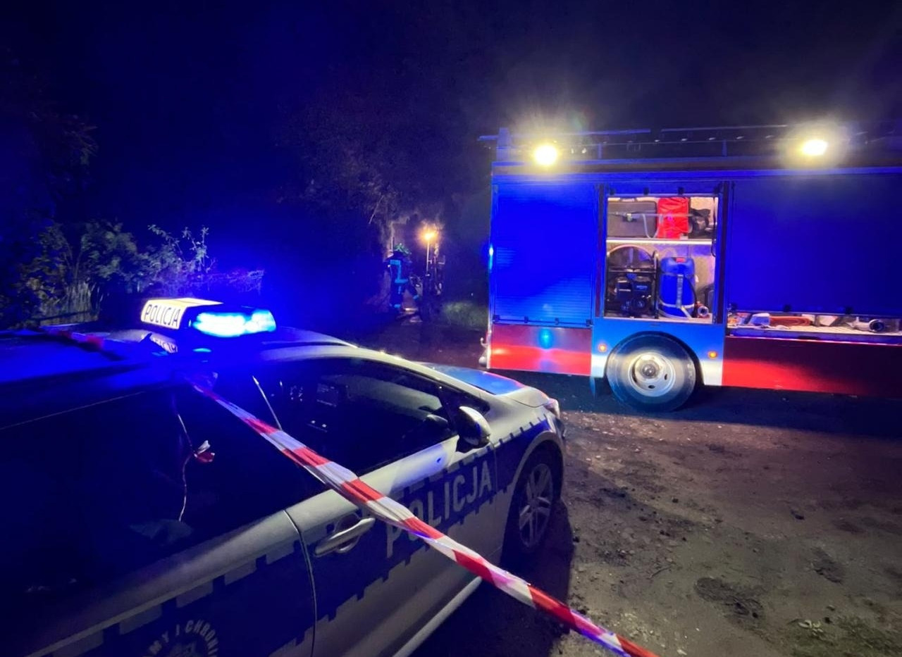 Tragiczny pożar na działkach pod Poznaniem. Zginęła niepełnosprawna kobieta