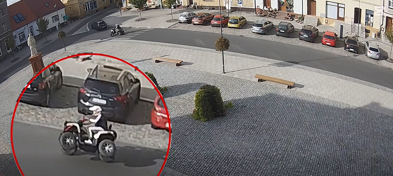 Jeździł quadem na dwóch kołach. Takie sceny w centrum wielkopolskiego miasta
