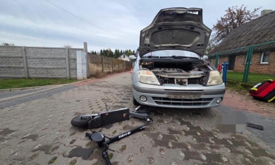 Wypadek z udziałem dziecka na hulajnodze w regionie