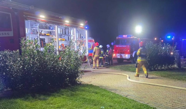 Dwie osoby poszkodowane w wyniku pożaru kotłowni w budynku mieszkalnym