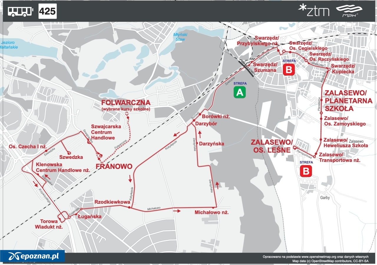 Trasa objazdu dla autobusów | fot. materiały prasowe