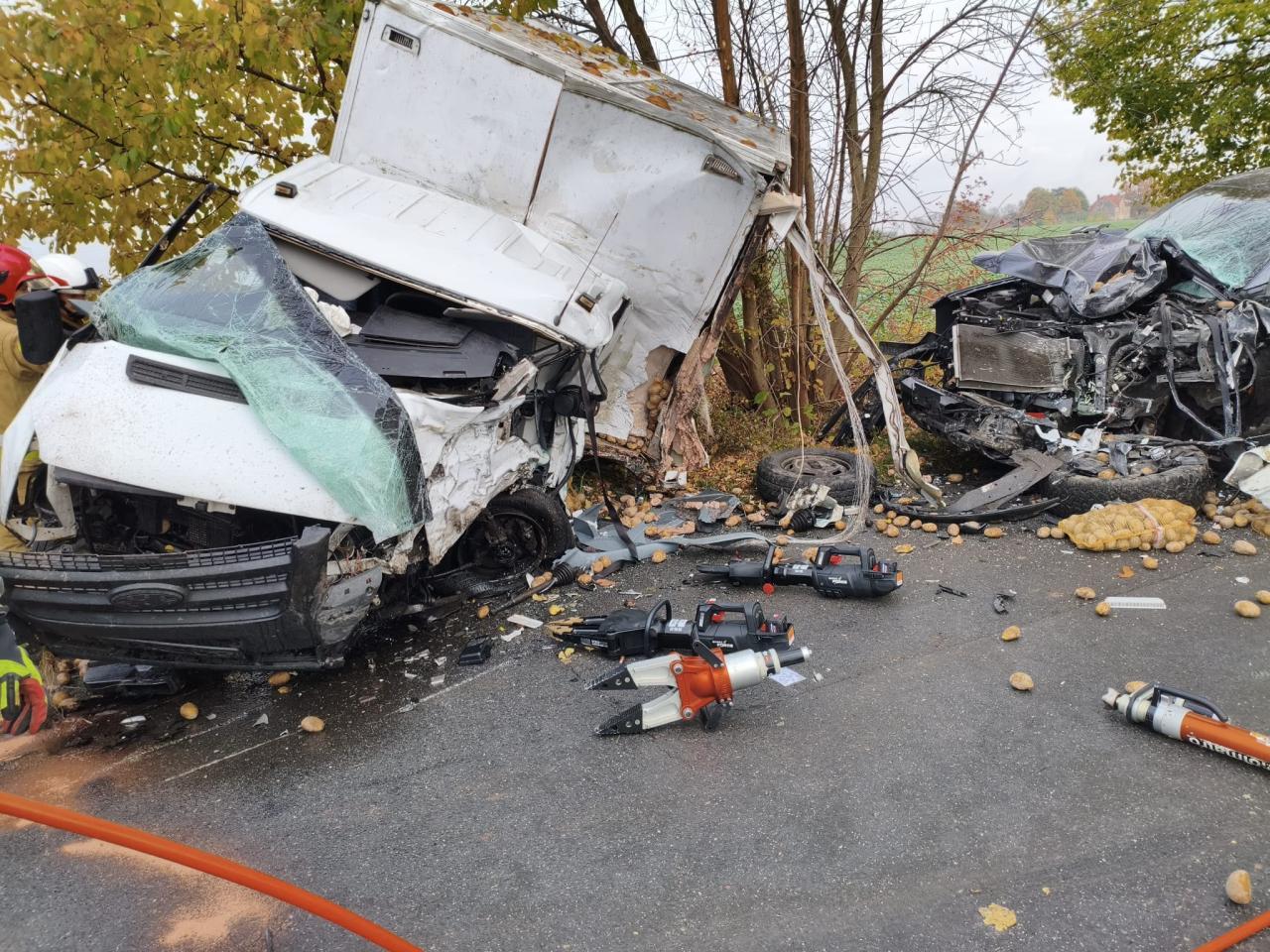 Poważny wypadek na południu regionu. Auto samo zgłosiło zdarzenie