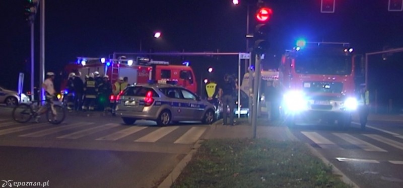 Wypadek na węźle Poznań Luboń