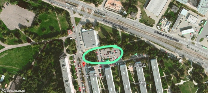 Lokalizacja planowanego parkingu | fot. Google Maps