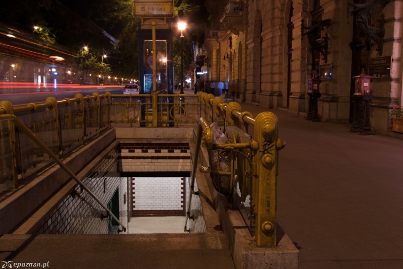 Wejście do stacji metra w Budapeszcie fot. wikipedia commons