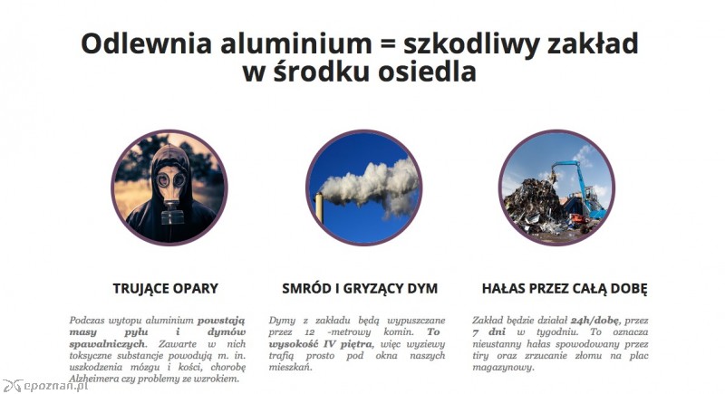Tak przeciwnicy odlewni zachęcają mieszkańców do wysyłania swoich uwag do WOŚ UM | fot. stopodlewni.pl