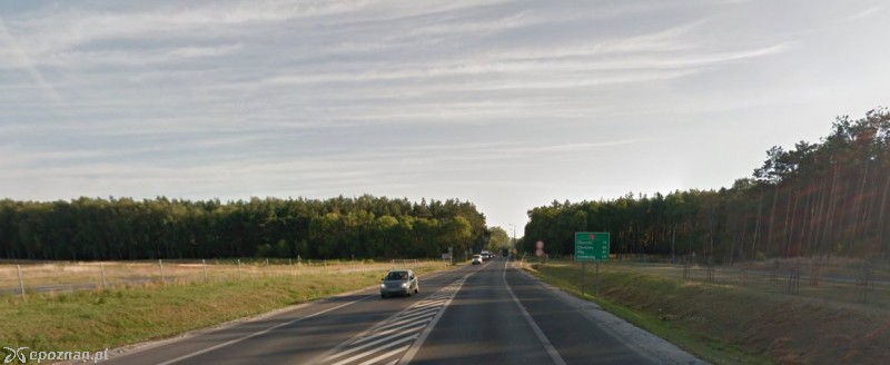 Przejście trasy S11 w DK nr 11 pomiędzy Poznaniem i Obornikami | fot. Google Street View