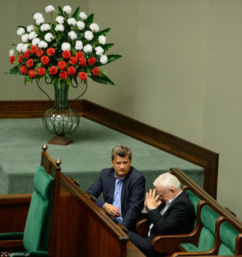 Janusz Palikot i Leszek Miller | fot. PAP/ Jakub Kamiński 