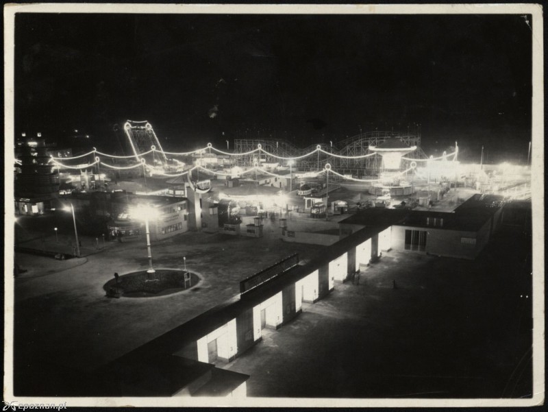Park rozrywki w ramach Powszechnej Wystawy Krajowej w 1929 roku | fot. Poznańskie Towarzystwo Przyjaciół Nauk